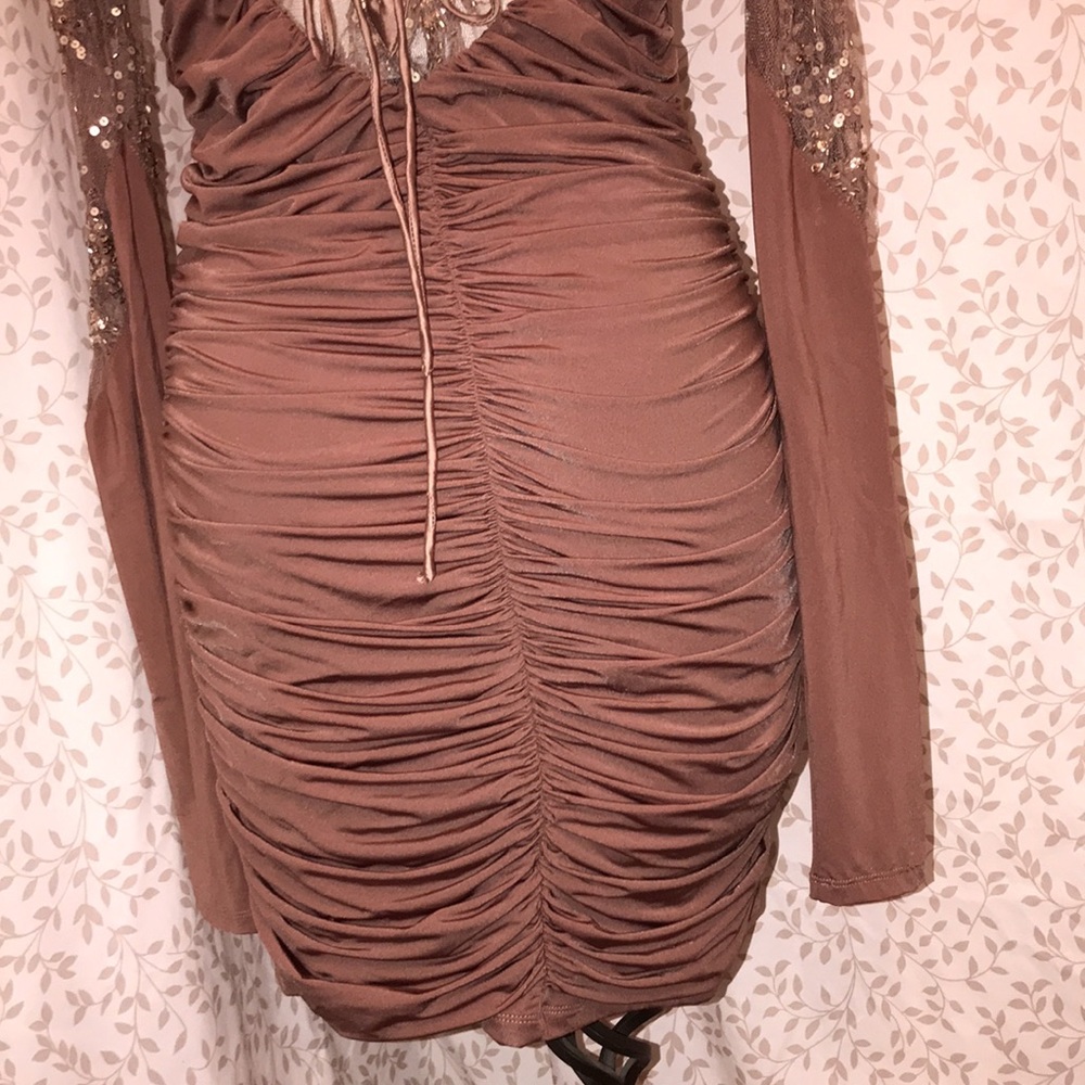 STASH RUCHED DRESS SZ L - Picture 9 of 10